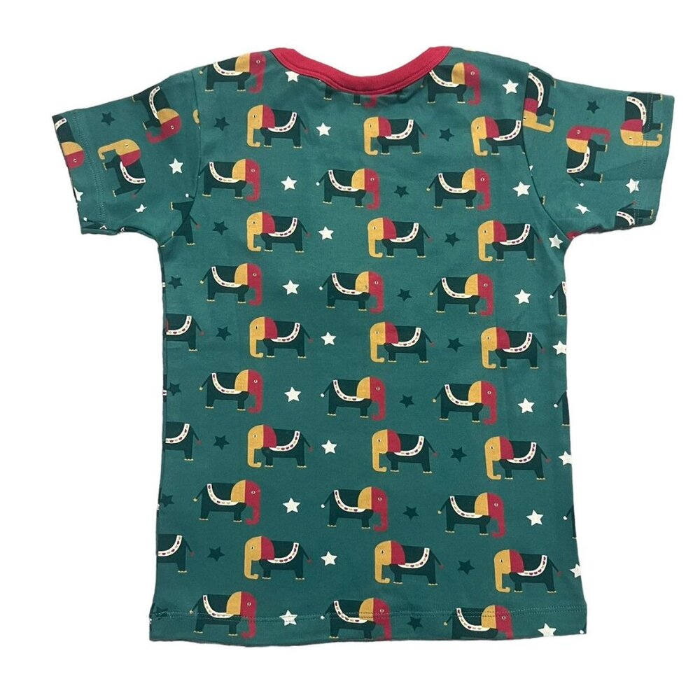 NEW Little Green Radicals 4-5Y Rainbow Elephants Shirt - Picture 4 of 5